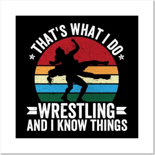 wrestling girl Funny saying Posters and Art
